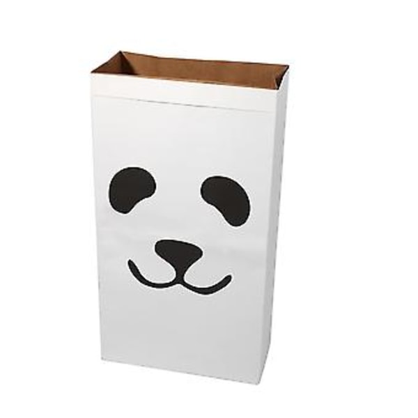 Kraftpapir Børneværelse Opbevaringspose Organizer Vasketøjsposer Til Legetøj Og Baby Tøj Panda