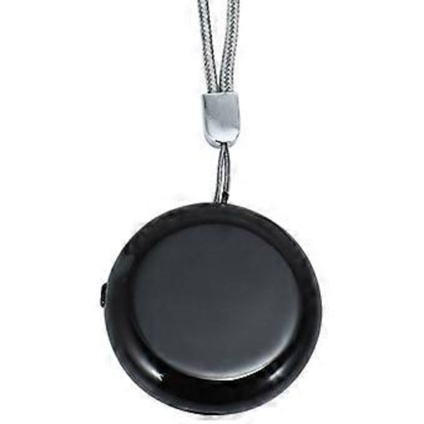 2 st Personlig Bärbar Luftrenare Halsband Mini Portabel Luftfräschare Jonisator Negativ Jon Generator Vit