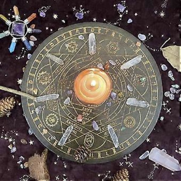 Hekse Pendul Board Syv Chakra Krystal Energi Disk Eg Astrolabium