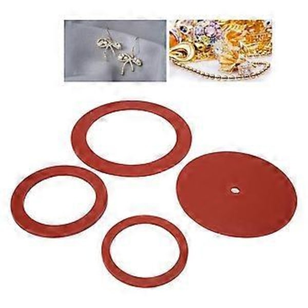 Gjutmaskinspackning, 4 st Gjutmaskinspackning Gummi Packning Smycken, Smyckestillverkningsverktyg, för Gjutmaskin