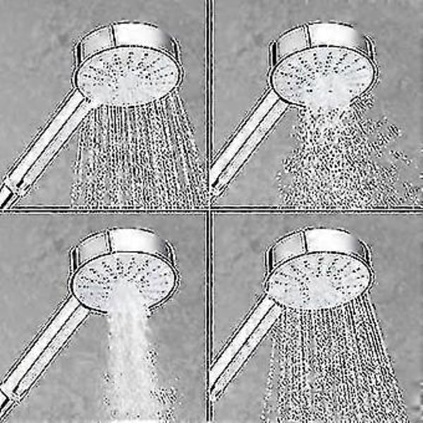 Beat 11 cm 4-spray Duschhuvud - Krom