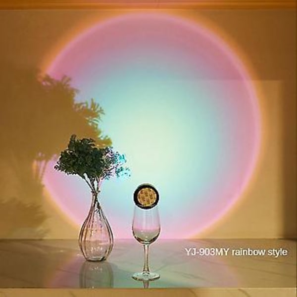 Trådlös Solnedgångslampa Projektor Dekorativ Hemlampa LED S För Kit Display ,