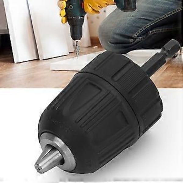 Borrfoder med plastkåpa 0,8-10mm 3/8-24UNF + 1/4 Hexhuvud 3/8 Gängförlängningsstång