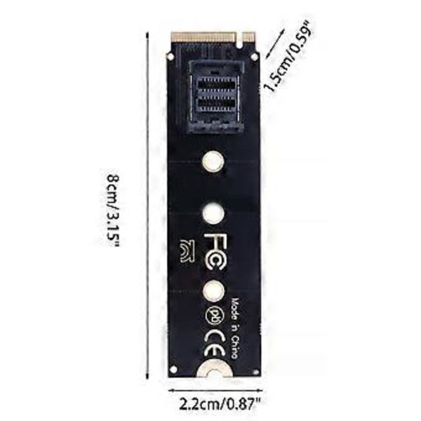 PCIE - M.2 NVME SSD -muunninadapterikortti U.2 Riser -laajennusmuuntimeen U2