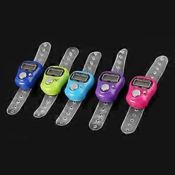 Elektronisk fingerring räknare Mini LCD-display Klicknummer för muslimer