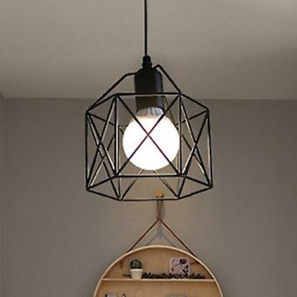 Pendellampe Moderne Enkel Stil Industriell Robust Liten Lysekrone Hengende Lampe for Soverom Gang Enkelt Hode Uten Pære