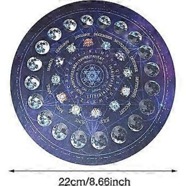 Rund Divinasjons Gummi Matte Pendel Divinasjonsmatte 3 stk Utsøkt Konstellasjon Pendelmatte, Hjemmedekorasjon, Astrologi Pendelmatte For Del (d-4-)
