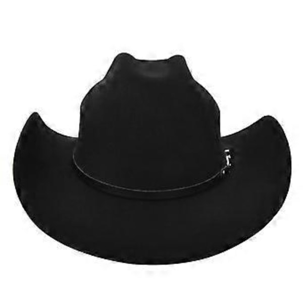 Uusi cowboy-hattu Yellowstone jazz -hattu retro musta villainen jazz-hattu litteä lieri suuri lierihattu