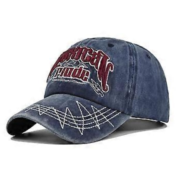 Ny retro patch tredimensionell broderi baseballkeps 3D broderi skärmkeps tvättad för att göra gammal böjd brätte hatt solskydd