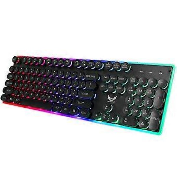 Gaming Tangentbord USB Bakgrundsbelyst Trådbundet Tangentbord för Spel Laptop PC Datorspel Gamer Arbete