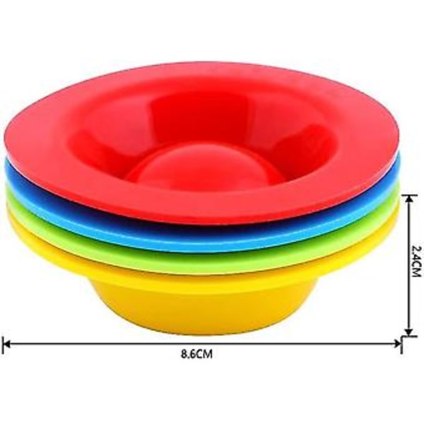 4 st Silikon Äggkoppar Set Äggkoppar Ställ För Kök Kokta Ägg Frukost(h-4)
