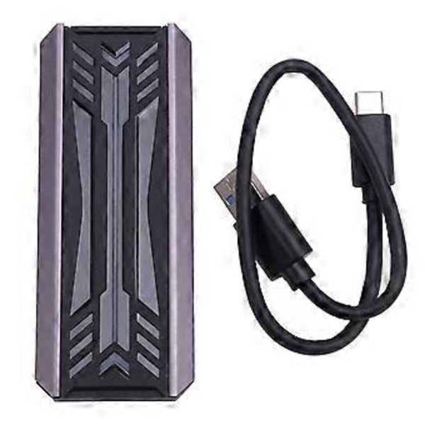 Dual Protocol SSD NVME M2 -kiintolevypesä RGB Alumiini M.2 - USB3.1 Gen1 5Gbps Gen2 10Gbps Type C NGFF NVME Kotelo