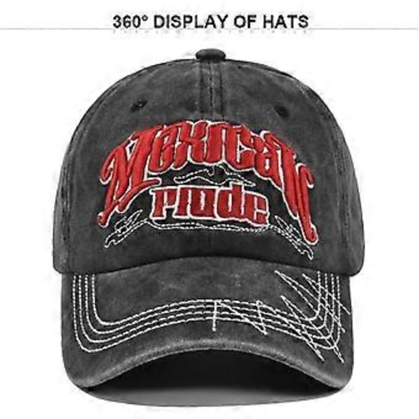Ny retro patch tredimensionell broderi baseballkeps 3D broderi skärmkeps tvättad för att göra gammal böjd brätte hatt solskydd