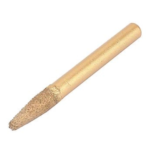 6 mm skaft diamantloddet CNC slibeværktøj, 20 grader, 60 mm længde fræserbit, til sten, marmor, granit, holdbar, præcisionsskæring