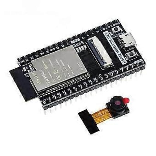 ESP32 CAM Utvecklingskort ESP32-WROVER-DEV CH340C Wifi Modul Med OV2640 Kamera ESP32-CAM ESP32-WROVER, Svetsad