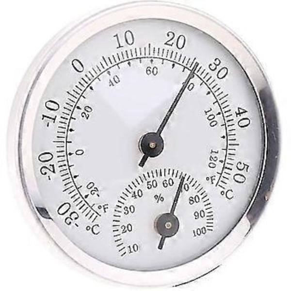 Väggmonterad Temperatur- och Luftfuktighetsmätare Termometer & Hygrometer Meteorologiska Instrument Temperatur- och Luftfuktighetstestare För Bastu Hushåll -z