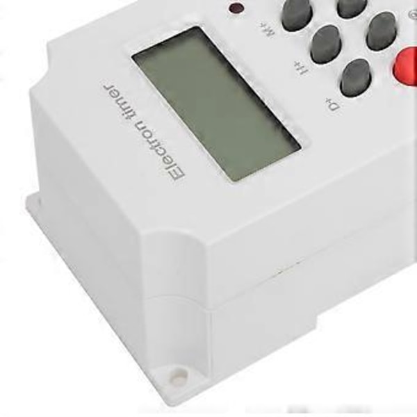 Digitaalinen ajastinkytkin LCD-näytöllä, mikrotietokone, elektroninen ajastinkytkin ABS 220V KG316TII