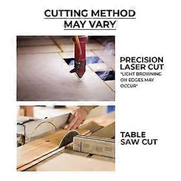 1/8X12X12 Tommer Træplade Pakke med 6, til Kunst og Håndværk, Skoleprojekter og DIY Projekter, Tegning, Maling, Trægravering