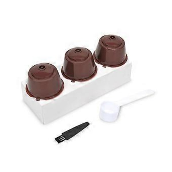 Genanvendelig Pod Genopfyldelig Filter Pod Kapsel Kop til Maskine Kaffe, Kaffefarve