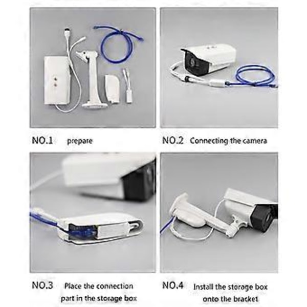 PoE Splitter 12V Output med IEEE 802.3af Standard 100M RJ45/DC5521 Udgang