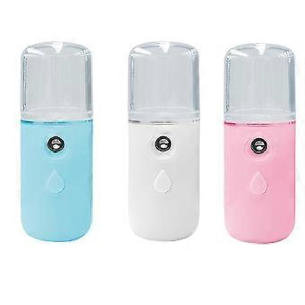 USB-laddning Nano Sprayer Vattendroppe Mini Bärbar Handhållen Återfuktande Instrument Befuktande Ånga