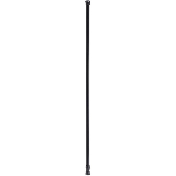 Utvidbare espalierstenger for teleskopisk fjærseilspenningsgardinskinne, 70 120 cm, svart