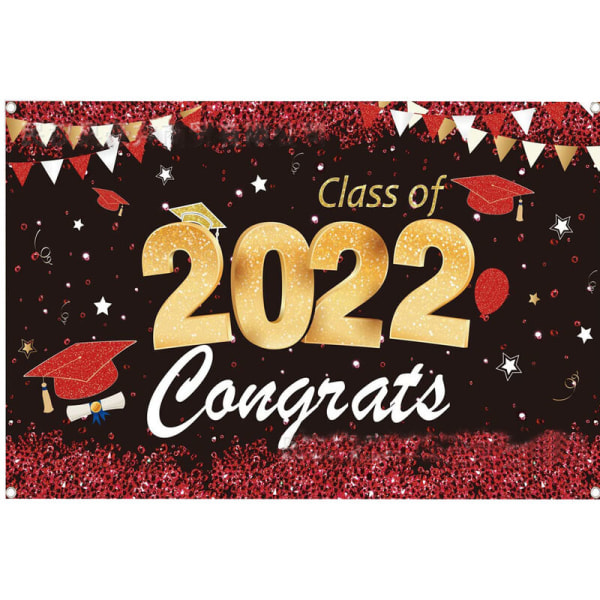 2022 Graduation Season Background Cloth, Graduation Party Decoration Banner Hanging Bunting 210150cm