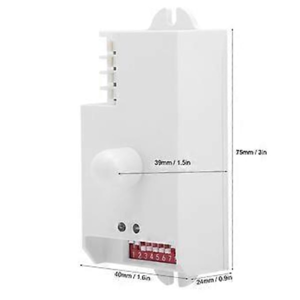 Mikrobølgesensor Kontakter Radar Induktion Automatisk Identificering TDL-1911 5.8GHz AC85-250V