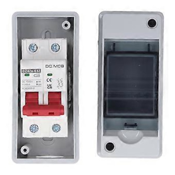 2P Fotovoltaisk System DC Miniature Strømafbryder Solcelle IP65 Vandtæt PV Afbryderkontakt DC1000V 25A