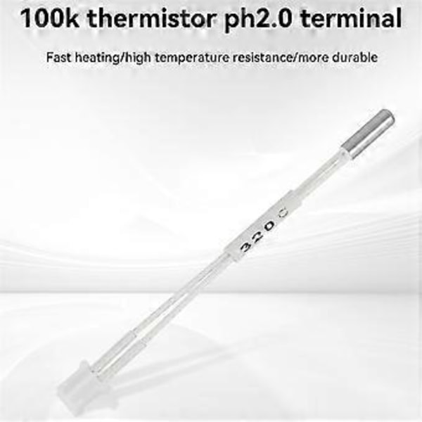3D-skrivare Termistor 100k 24V 60W Högtemperatur Termistor Ph2.0 Terminal för K1/ K1 Max Hotend