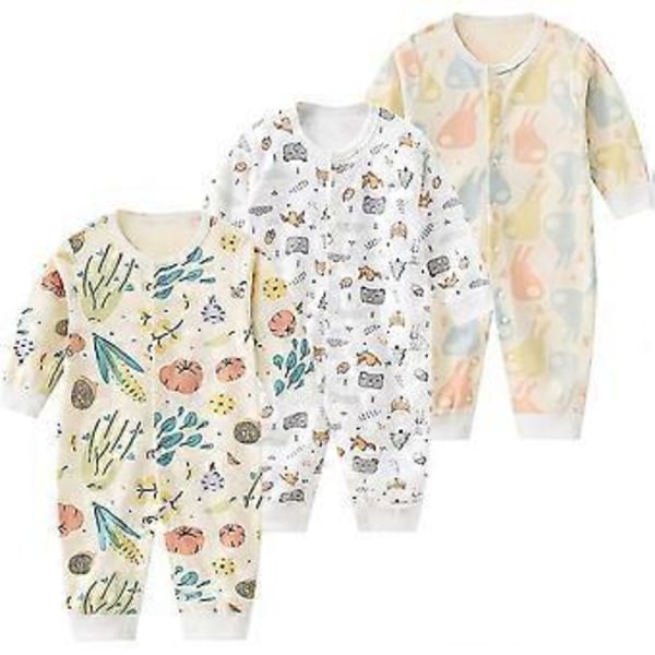 Babykläder Unisex Nyfödd Baby Body Onesies för Pojkar och Flickor 0-24 Månader