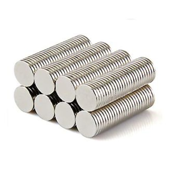 50 stk. 8*1mm Solid Neodym Magnet N42 Sirkulær Skive Supermagneter