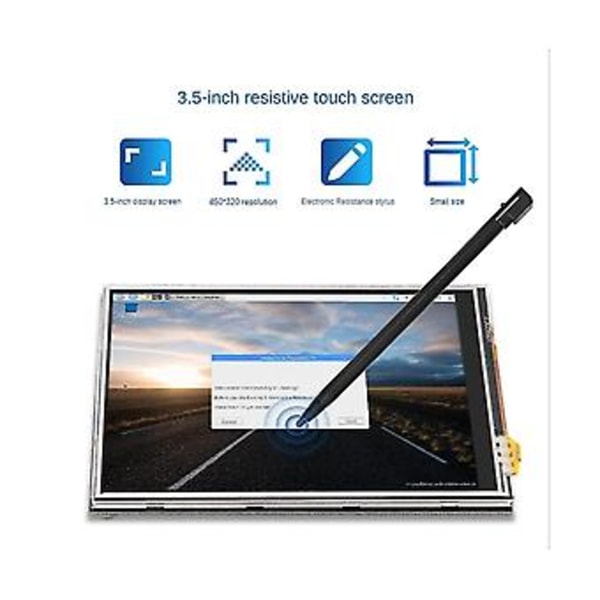 3,5 tuuman näyttö 4b 3b+ kosketusnäytölle 450x320 Lcd Spi Ive kosketuskynällä