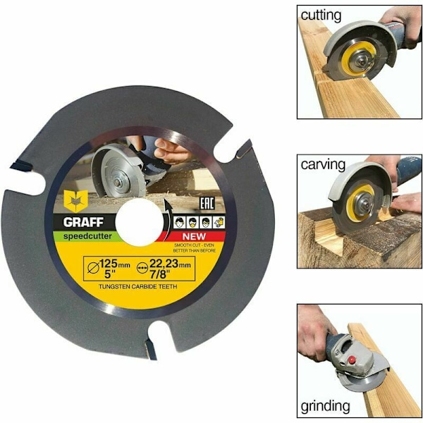 Träskärare - Träskärare - Snickarskärare för vinkelslip 12522mm