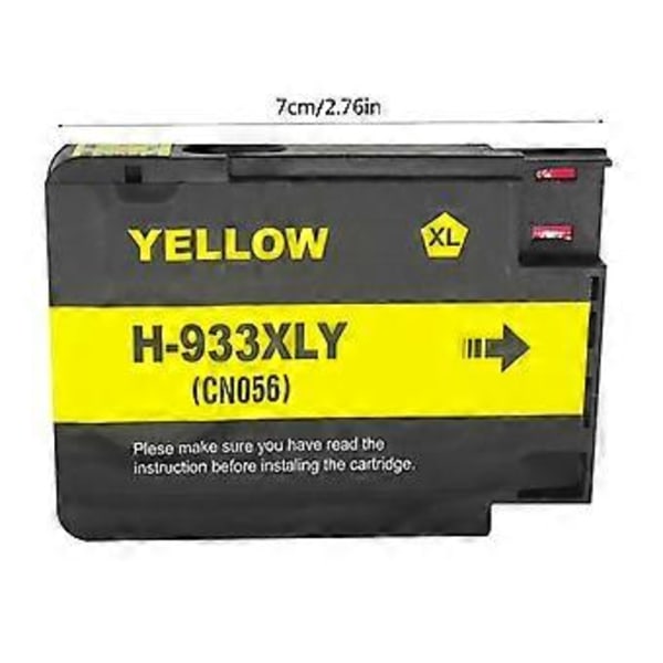 932XL 933XL täysi mustekasetti sirulla, yhteensopiva HP Officejet 6100 6600 6700 7110 7610 7612 -tulostimien kanssa, uudelleentäytettävä