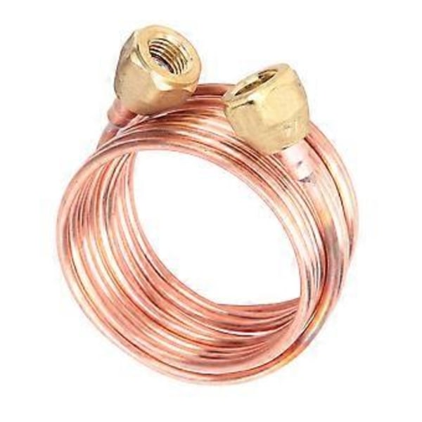 Myk Fleksibel Kobber Kapillærrør 2.8mm G1/4\" Kjøledeler (2000mm)