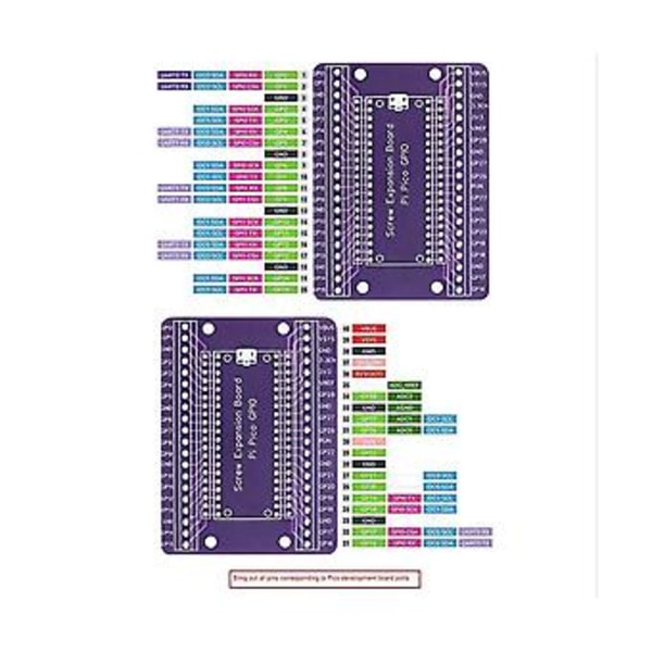 För Pico Gpio Expansionskort Picow Terminal Gpio Gränssnittsmodul Ombord Hane Och Hona Stift (svetsad)
