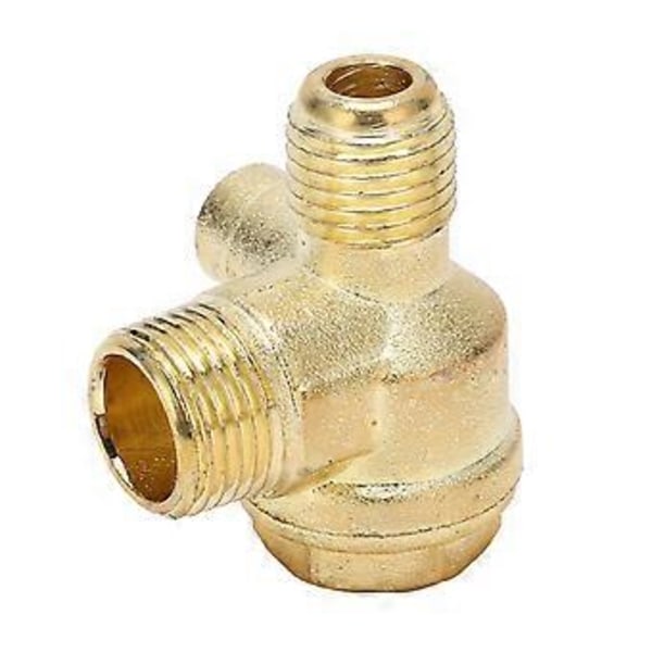 3st Backventil 3-vägs Mässing Luftkompressor Gänga Central Pneumatisk Tillbehör 8mm 16mm 14mm