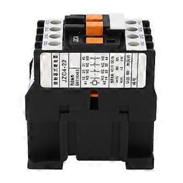 2-polig AC-kontaktor 3-fas 2NO 2NC Elektrisk kontaktor Mellanrelä för kraftdistribution 24V