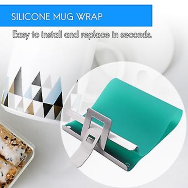 4 stk. Silikone Krus Wrap Til Sublimationskrus 11oz Krus Wraps Til Sublimation I Ovn 3d Silikone Krus