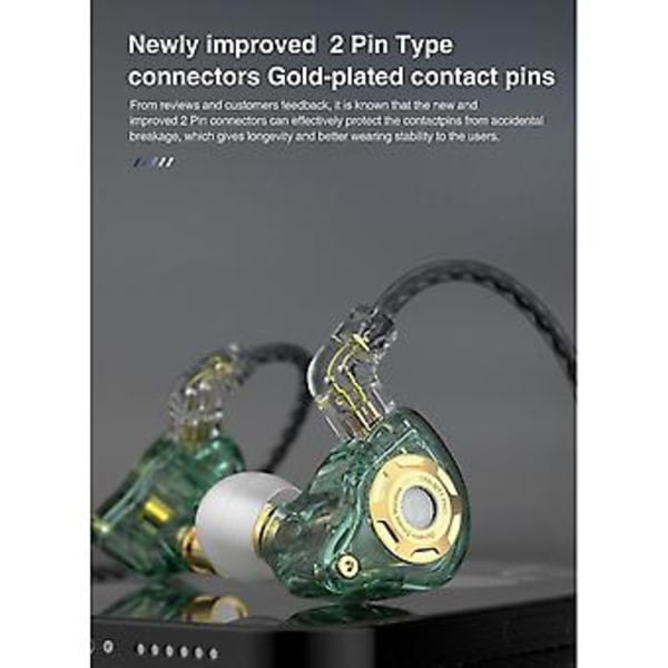 Mt1 Pro Unilateral Ring Kablet Et Hi-fi 1dd 2 Pin In-ear Mobil Ph Wire- Sports Et