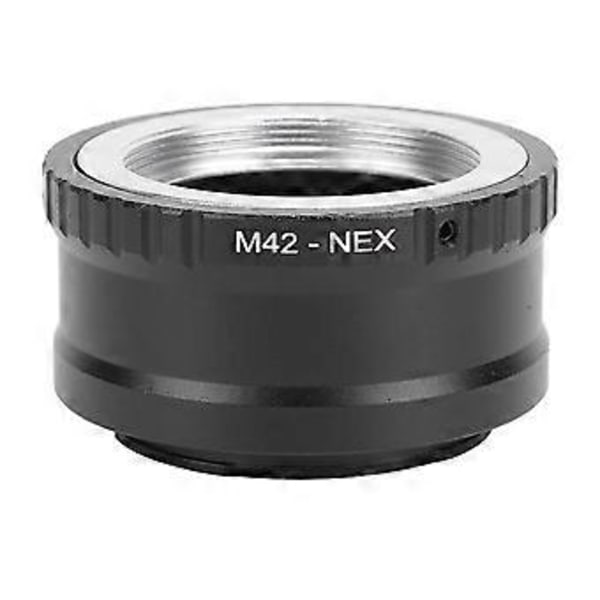 M42 til NEX Objektiv Adapter Aluminium Manuel Fokus Objektiv Konverter Ring Kompatibel med M42 Skruefatning Objektiv til E Mount Kamera til A6300 A7 A7R A7II
