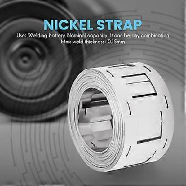 5M Nickelband 0.15x27mm Litiumbatteri Nickelremsa Litiumjon Ni Plattbatterier Används för 18650-paket