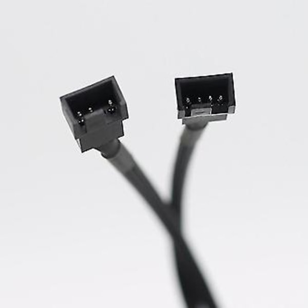 1 till 2-vägs sängkabel Y-splitter 3/4-stifts PWM-kontakt Fläkt Dator PC Fläktförlängningsadapter
