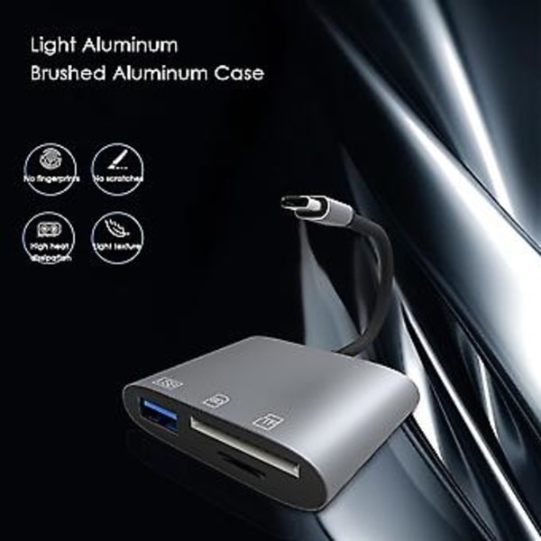 Usb-c -toiminto Sd Tf Otg -sovitin Ph-tietokoneelle