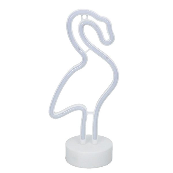 Flamingo Neon Lys Logo Led Neon Lys Logo Og Holder Base, Bruges Til Dekoration Af Sengeborde Ved Familiefester, Fødselsdage, Soveværelser Og