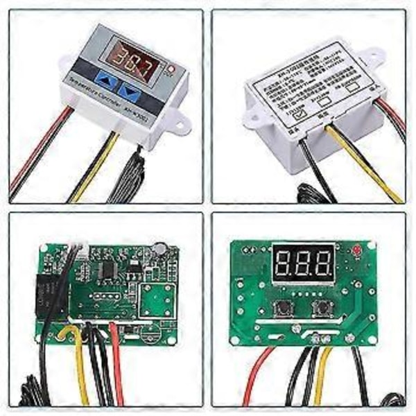 4st Xh-w3001 Digital Temperaturkontrollmodul Termostatbrytare Vattentät Sond Elektronisk Th
