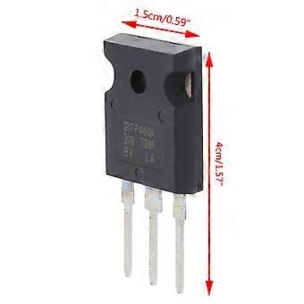 5st/set IRFP460 Fälteffekttransistor 20A 500V MOSFET N-Kanal Transistor