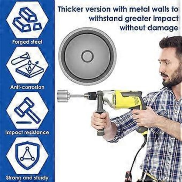 SDS Plus maadoituselektrodin asennusadapteri poravasaroille metallia, maadoituselektrodin asennusadapteri GBH-3-28 GBH2-26 -malleille (19mm)