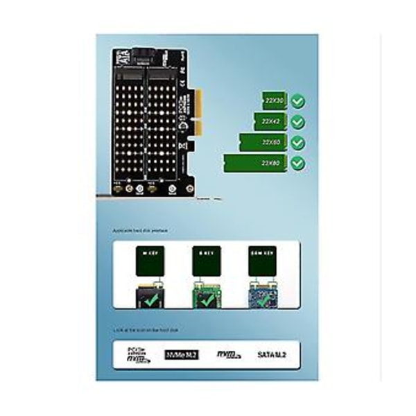 M.2 Nvme Ngff Ssd Til Pcie Sata Adapter Pcie Til M2/m.2 Adapter Sata M.2 Ssd Pcie Adapter M Key B Key